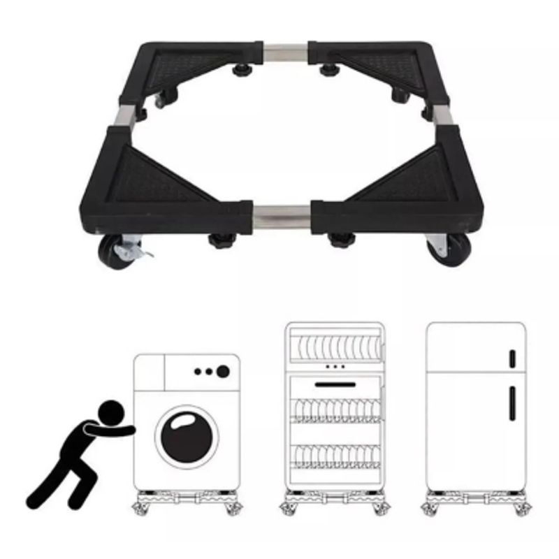 GENERICO - Soporte Base Lavadora Multiuso Refrigerador Con Ruedas