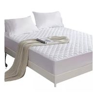 Cubrecolchon. 2 Plazas Acolchado + 2 Fundas Para Almohada Color Blanco 100% Impermeable