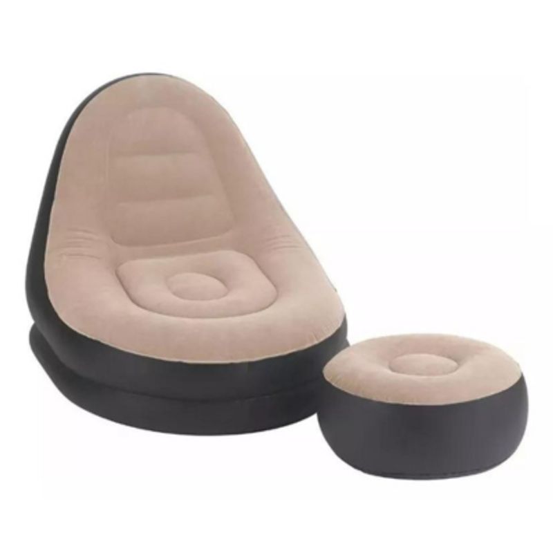 GENERICO - Sofa Reposa Pies Inflable Puff Con Sillón Inflable Plegable