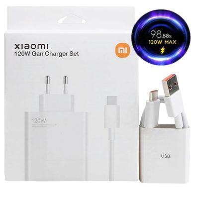 Xiaomi Cargador 120W Turbo Charger Original