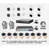 DAHUA - Kit Sistema CCTV 8 Camaras