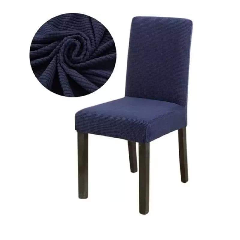 GENERICO - fundas texturizadas para silla de comedor 6 unidades