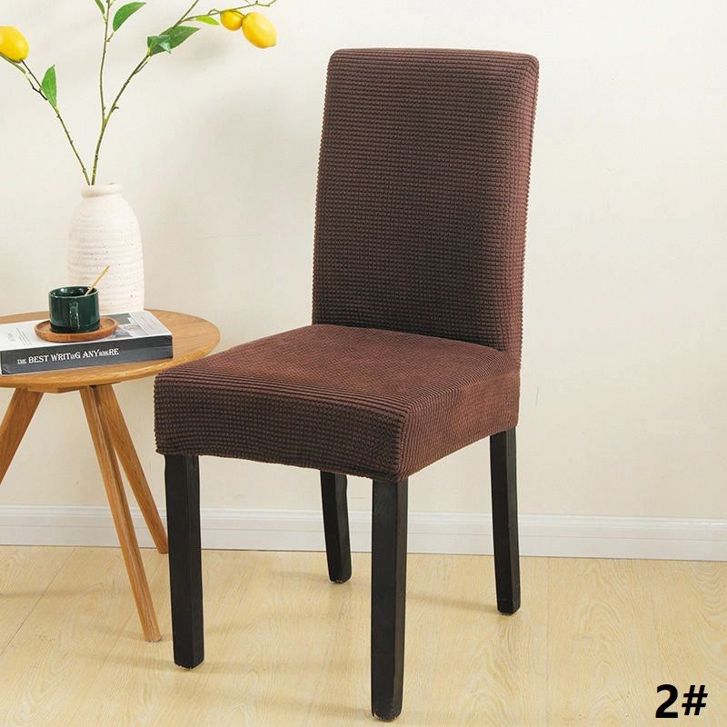 GENERICO - fundas texturizadas para silla de comedor 6 unidades