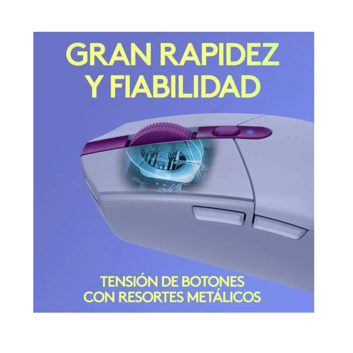 LOGITECH - Mouse Gamer Inalambrico Logitech lightspeed G305 LilaVioleta