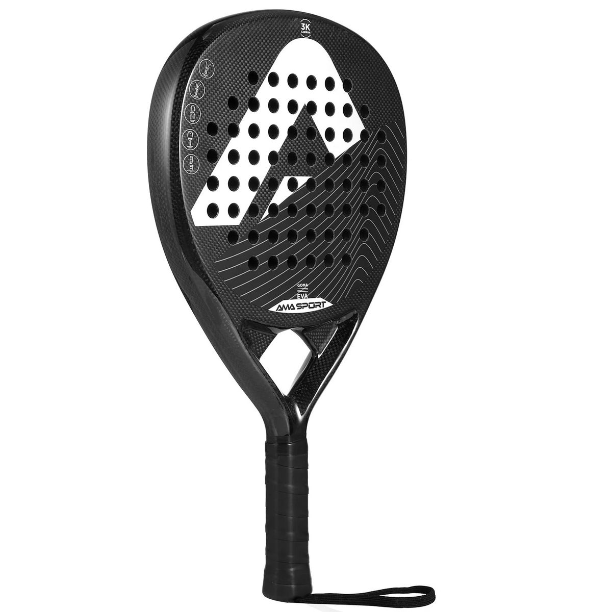 AMA SPORT - Pala De Padel Ama Sport P42 Fibra De Carbono Reforzada