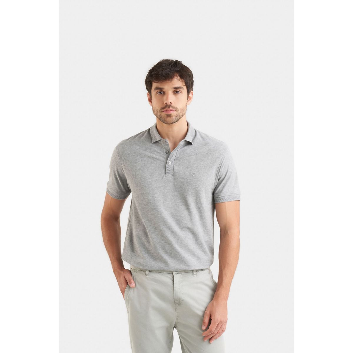 VELEZ - Vélez Polo Casual Algodón Pima Gris