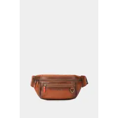 VELEZ - Vélez Riñonera Tivoli De Cuero Para Hombre Reata Nylon Miel