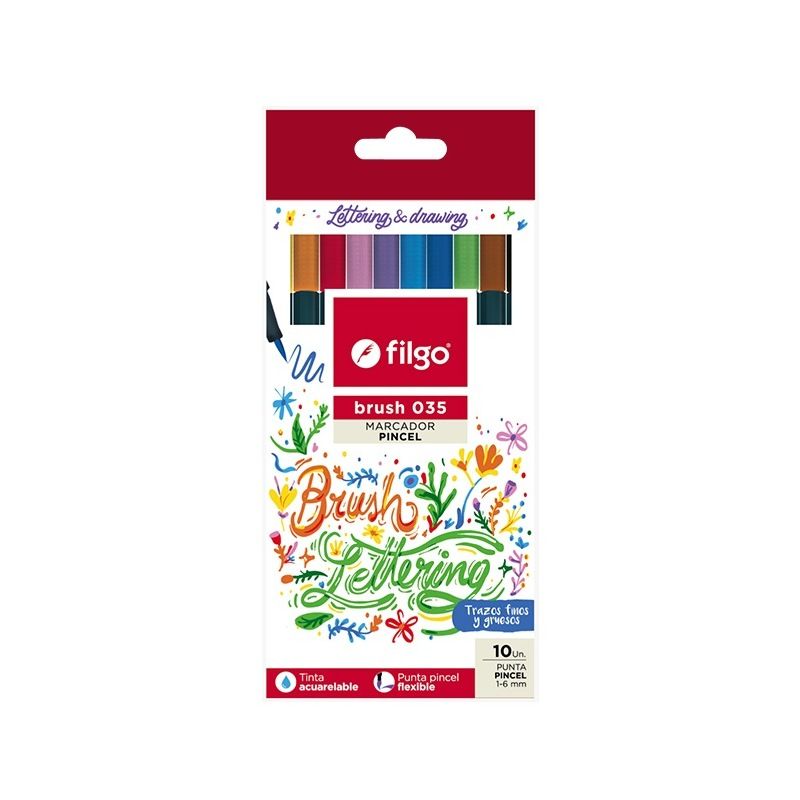 FILGO - Marcadores Filgo punta pincel brush 035 tradicional