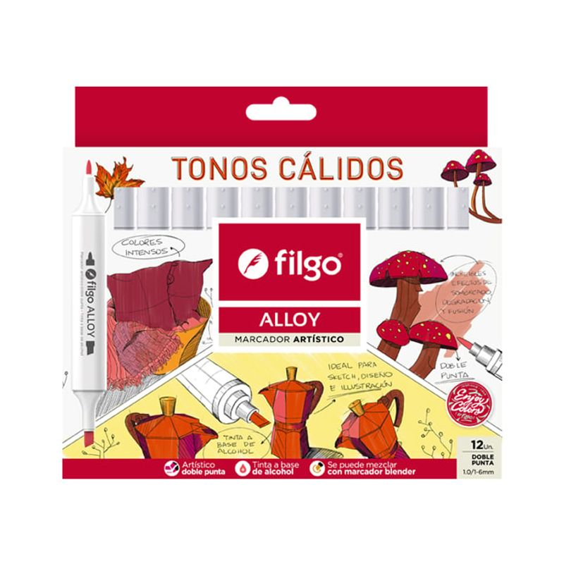 FILGO - Marcadores artísticos Filgo alloy Cálidos