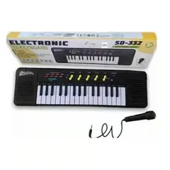 GENERICO - Piano Musical Teclado Para Niño 32 TeclaS Color Negro Sd332