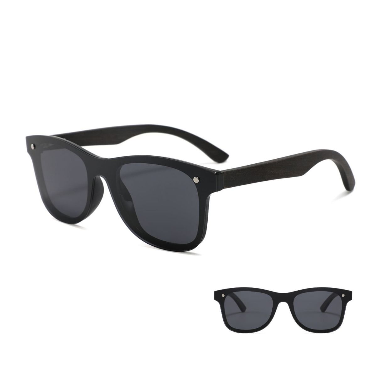 GENERICO - Lentes anteojos de sol gafas mujer hombre de madera natural