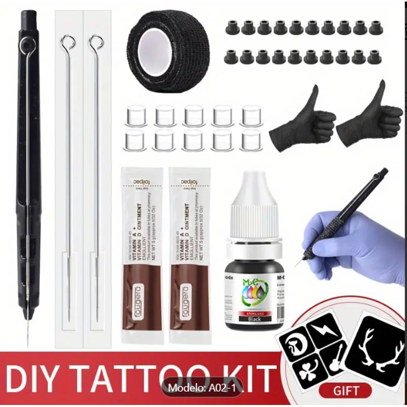 GENERICO - Kit de tatuaje HAND POKE