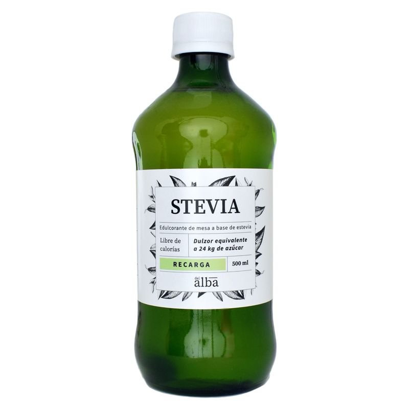 ALBA - Stevia Líquida 500 Ml Recarga - Del Alba