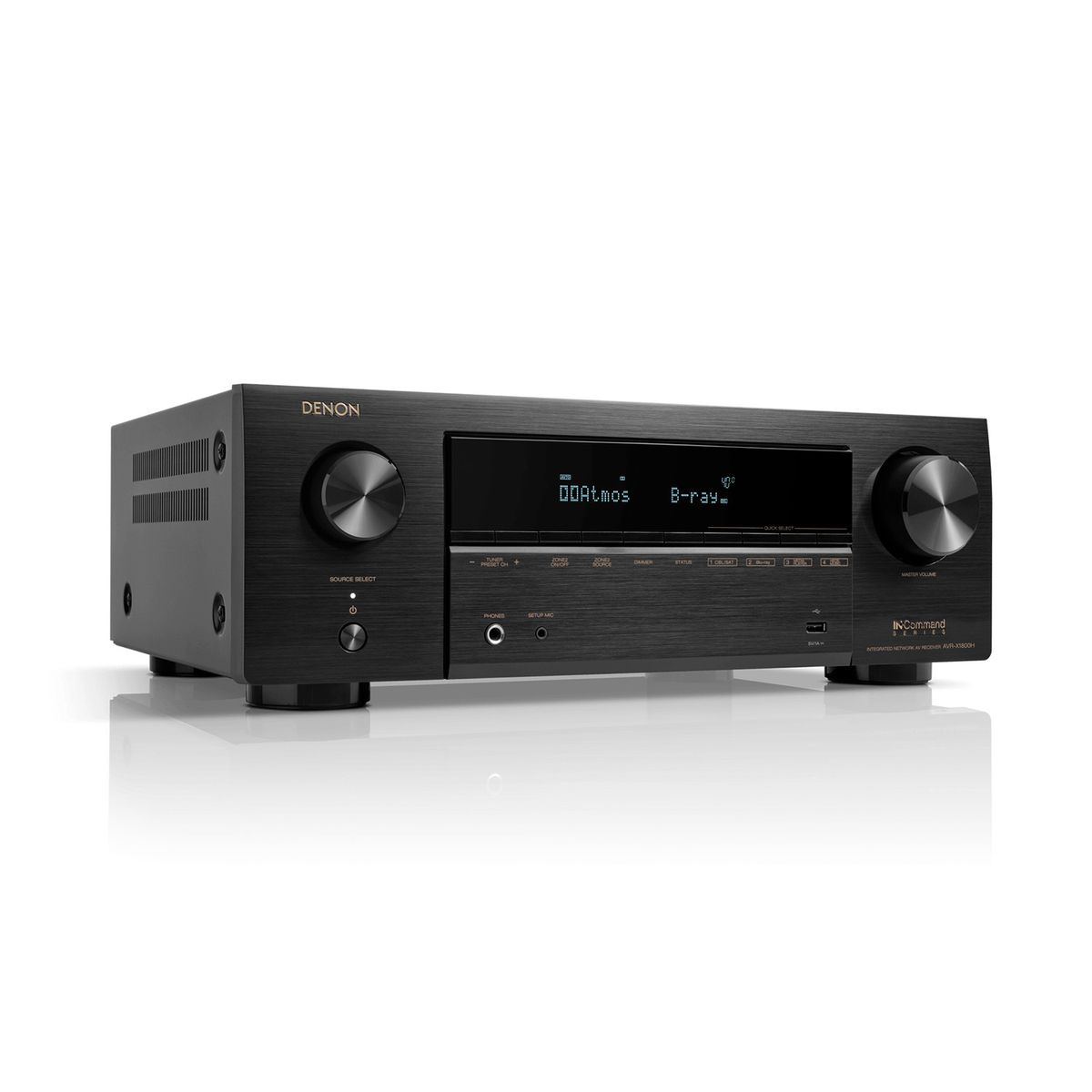 DENON - Receiver AV 7.2 CH 8K Denon AVR-X1800HBK