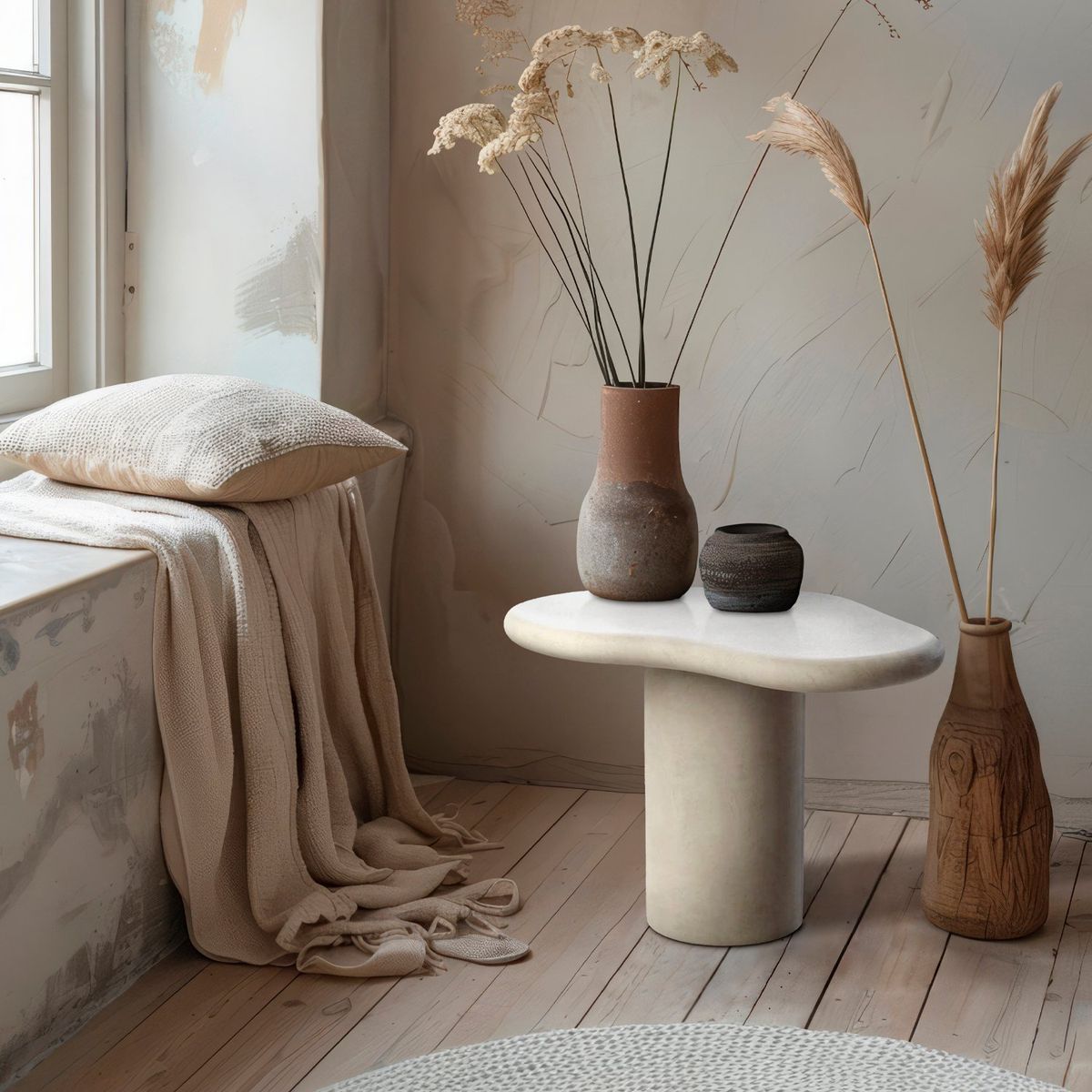 FORM DESIGN - Mesa Lateral Paros 45 Blanco Form