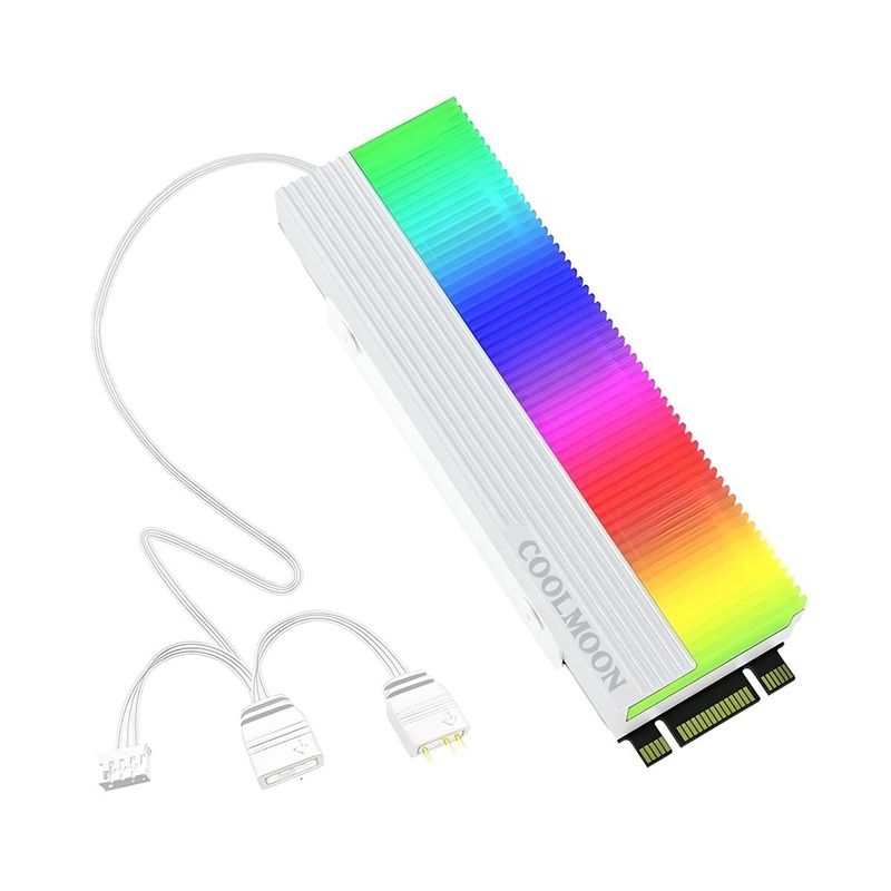 GENERICO - Disipador Memoria SSD M2A Aluminio y Luces LED