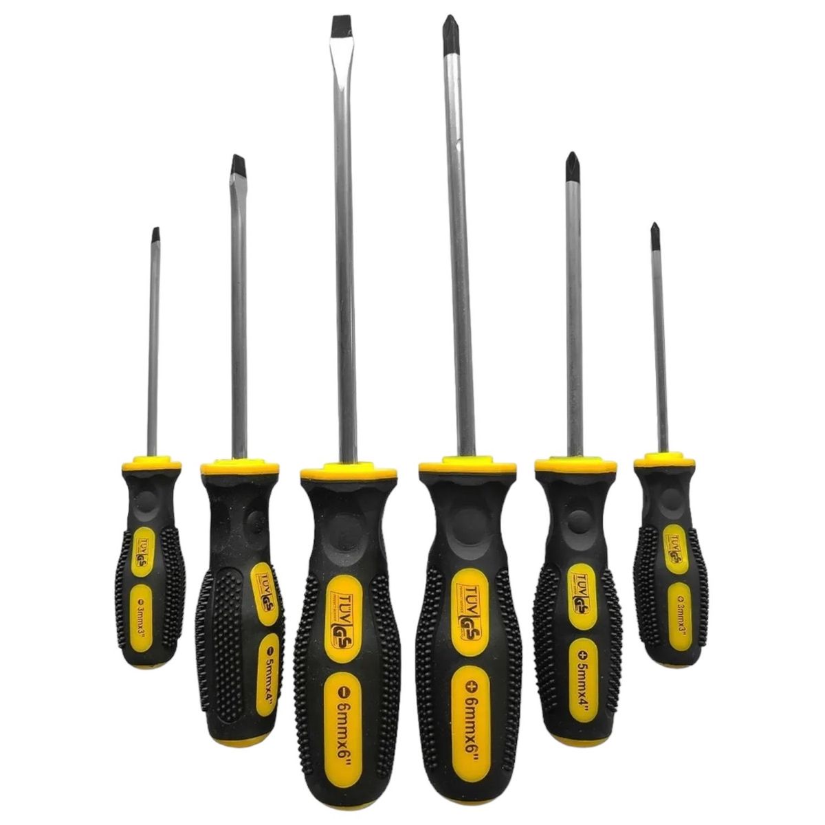 KAMASA - Juego 6 Destornilladores Con Mango Antideslizante