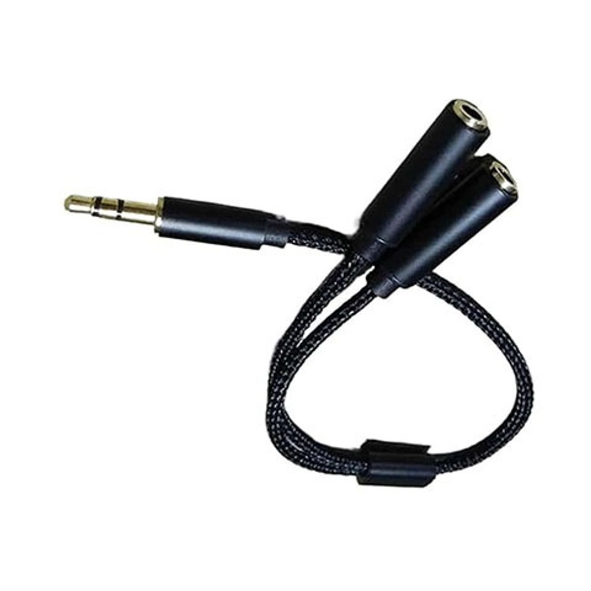 EON - Cable Adaptador 35mm Audio Macho Doble Hembra Auricular