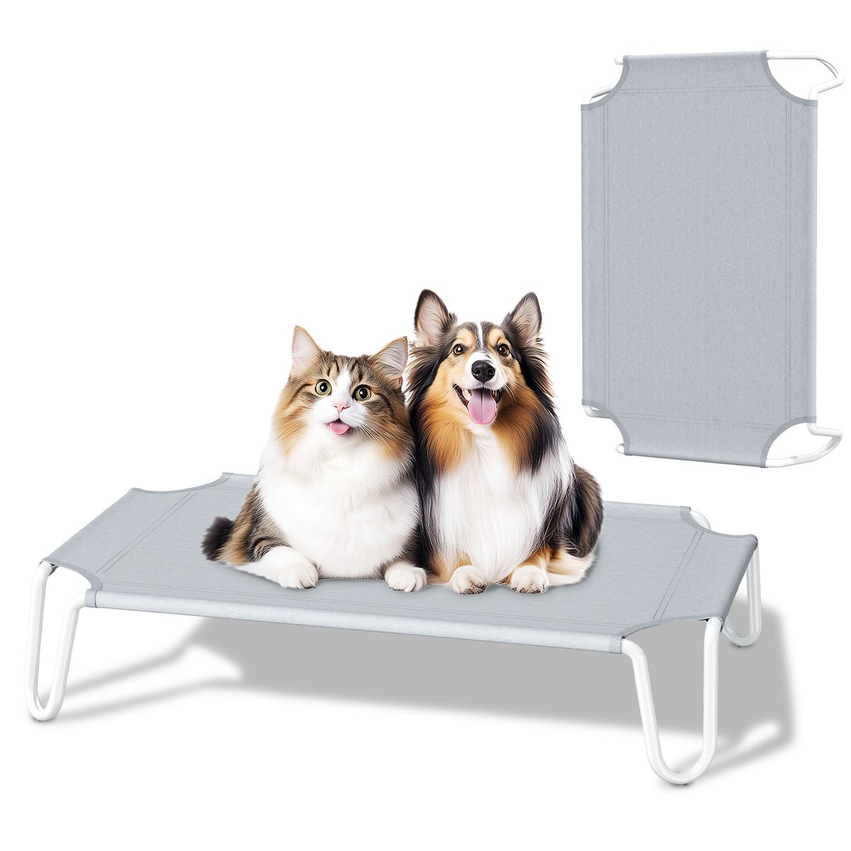 AIZO - Cama Elevada para Perro  Para perros grandes L107x70x20 cm