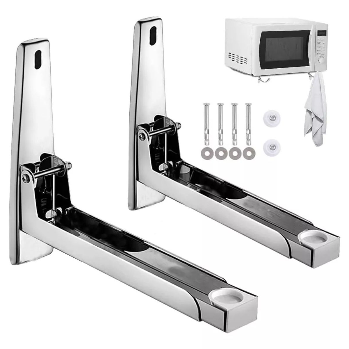 KUANGYE - Soportes Plegables Para Horno Microondas En Pared