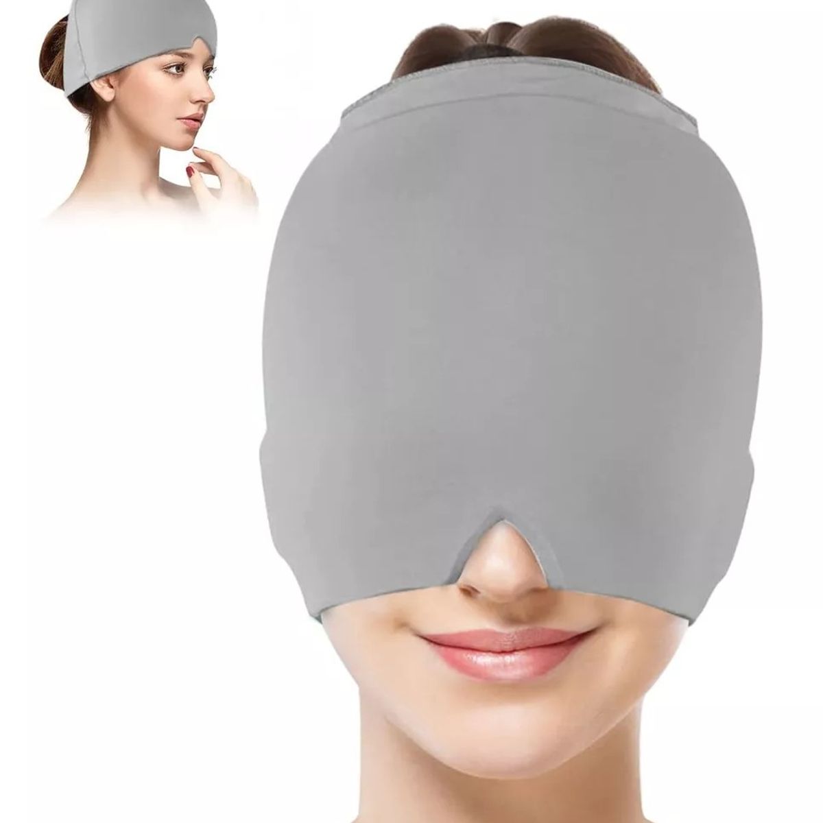 KUANGYE - Gorro De Gel Alivio De Migraña Terapia De Frío Dolor Cabeza