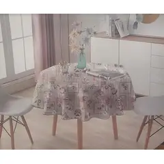 GENERICO - Mantel Redondo para Mesa Comedor - Diámetro 140 Cm. Dulce