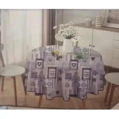 GENERICO - Mantel Redondo para Mesa Comedor - Diámetro 140 Cm. Resplandor