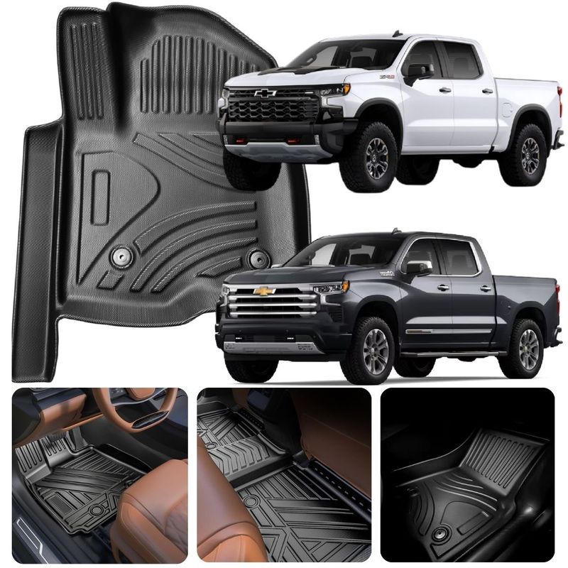 3D - Pisos Chevrolet Silverado 2019 al 2025 Calce Perfecto