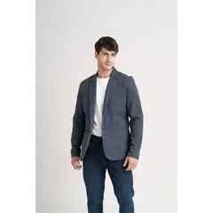 VELEZ - Vélez Blazer SoftTouch Paño Hombre Silueta Semi Fitted Azul