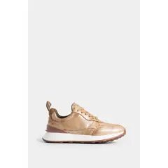 VELEZ - Vélez Zapatillas Aurora De Cuero Folia Para Mujer Dorado