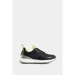 VELEZ - Vélez Zapatillas Mercurio De Cuero y Lona Para Mujer Negro