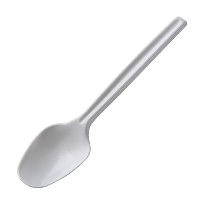 GENERICO - Cuchara Desechable Para Postres Té Torta 11cm 100 Unidades
