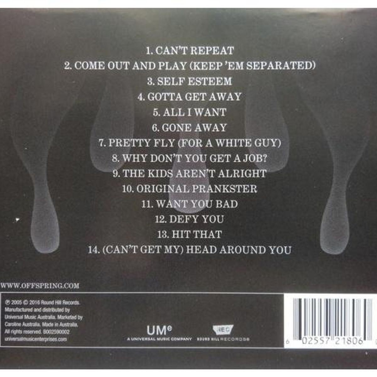 HITWAY MUSIC - OFFSPRING - GREATEST HITS - CD HITWAY MUSIC