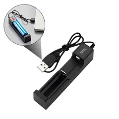 GENERICO - Cargador Pila Batería Litio18650 26650 14500 16340 18500 usb