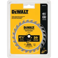 DEWALT - Hoja de sierra circular 4-1/2” 24T DWA412TCT
