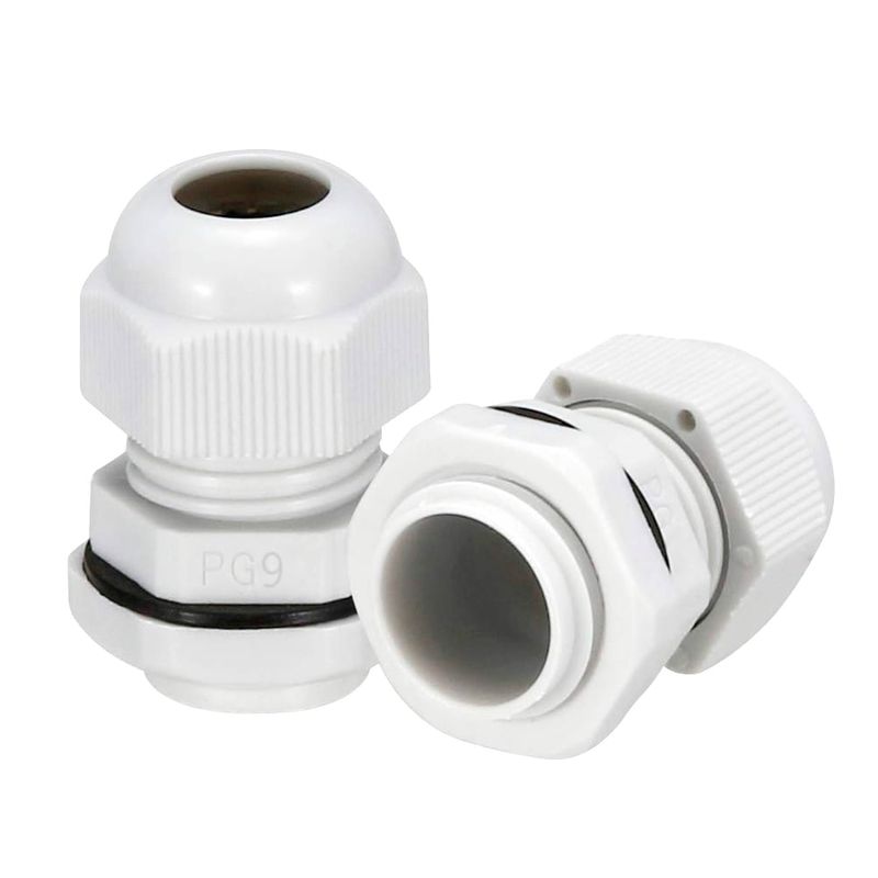SOLIOT - Prensa Estopa Pg9 Ip68 (4 - 8mm) Blanco 10 Unidades