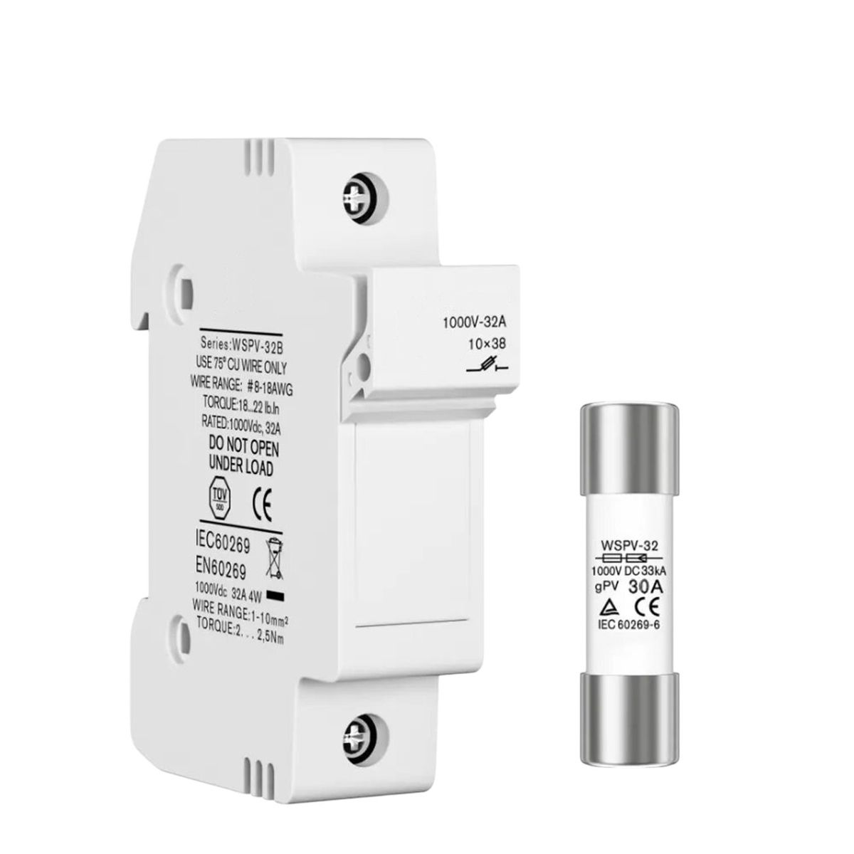 SOLIOT - Portafusible Solar Gpv 1000vcc - Soliot