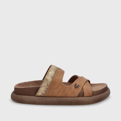 Imagen 2 del producto Sandalia Mujer Beige Plana 53700