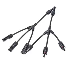 SOLIOT - Par Conector Mc4 3 A 1 Extension