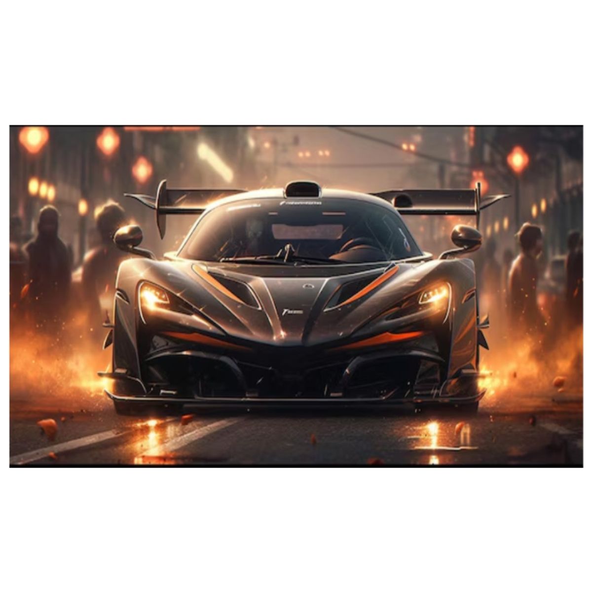 SMARTY - Alfombra Lisa Gamer Juvenil Infantil Cars and Nigth 150x200 CM