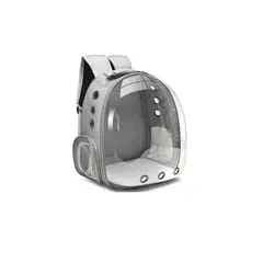 GENERICO - Mochila Bolso Transporte Transparente Mascotas Grey