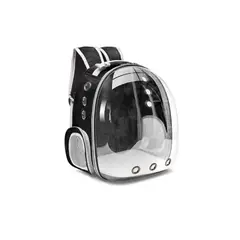 GENERICO - Mochila Bolso Transporte Transparente Mascotas Black