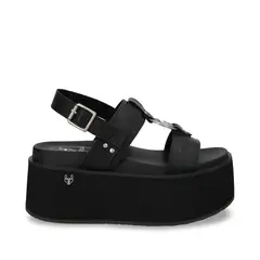 GOTTA - Sandalia Mujer Negra Plataforma 35186
