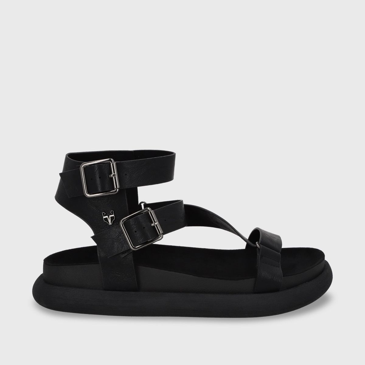 GOTTA - Sandalia Mujer Negra Plana 53702 Gotta