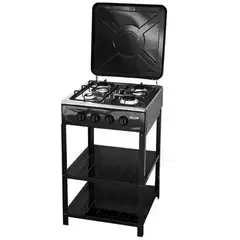 BOKO - Cocina Encimera A Gas 4 Platos 4 Quemadores Con Repisas