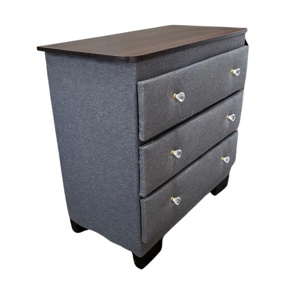 GENERICO - Cómoda 4 cajones Rimar Gris Lino Diamante