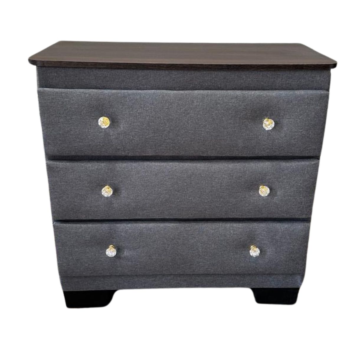 GENERICO - Cómoda 4 cajones Rimar Gris Lino Diamante