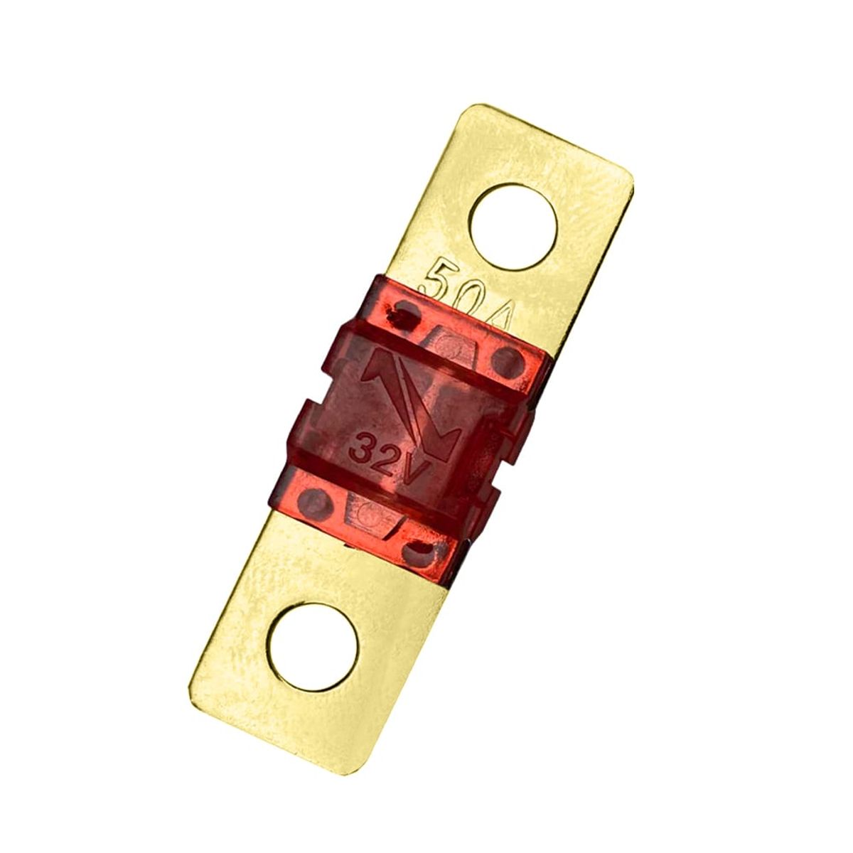 SOLIOT - Fusible Batería 50a 32v 42x12mm Chapado Oro - Soliot