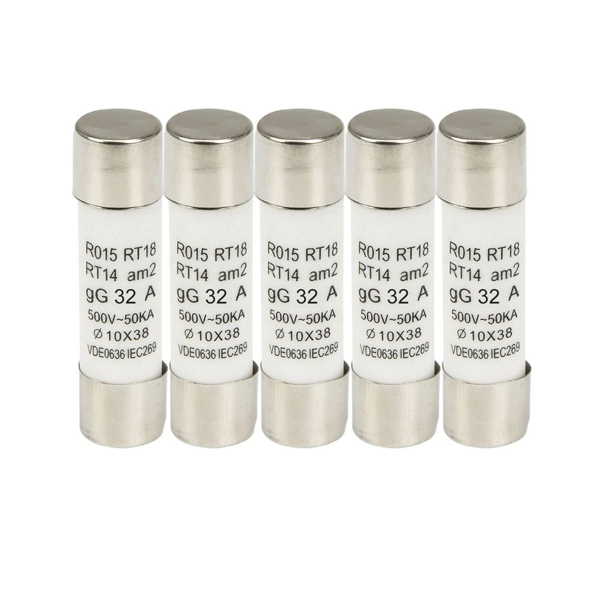 SOLIOT - Pack 5 Fusibles 32a 10x38mm Soliot