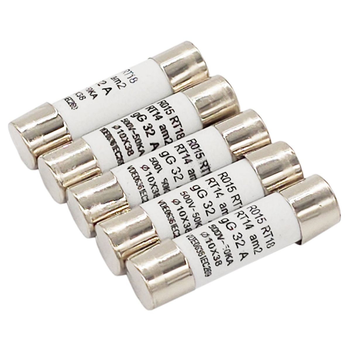 SOLIOT - Pack 5 Fusibles 32a 10x38mm Soliot